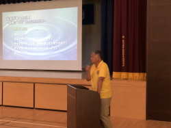 萩光塩学院高等部での委員長挨拶