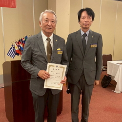 委嘱状伝達・336-D地区地区名誉顧問